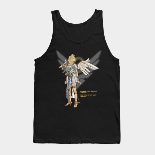 Cosplay Painting - Mercy Tank Top by ComicManiac